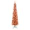 6ft. Pre-Lit Orange Tinsel Artificial Christmas Tree, Clear Lights